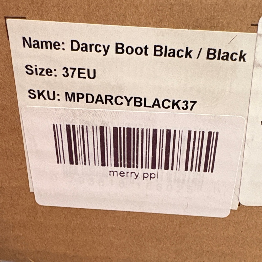 New Tall Waterproof Merry People Darcy Boot Black Women's Rain Boots Size 6-6.5 - Picture 2 of 6